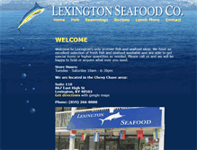 Tablet Screenshot of lexseafood.com